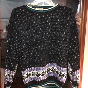 vintage grandpa swan sweater
